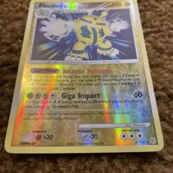 Pokemon Card Electivire (3/130) Diamond and Pearl Rare Holo Reverse Holo - Image 3