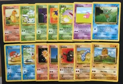 14 X WOTC Mix Base Set Fossil Wizards Pokemon Cards Bundle Charmander LP-Exc - Image 1