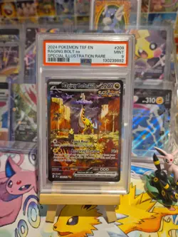 PSA 9 Raging Bolt ex 208/162 Pokemon Temporal Forces Graded Card - Image 1