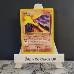 Moltres 21 Black Star Promo Pokemon Card WOTC - Image 1