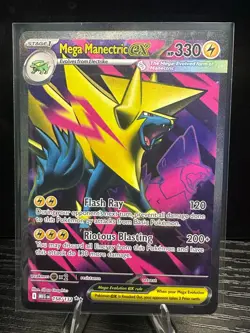 Mega Manectric ex 158/132 Me01: Mega Evolution Holo Pokemon TCG Card NM - Image 1