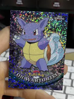 SPARKLE Wartortle #08 Topps Chrome 2000 Series 1 T.V Holo Pokemon Card TCG - Image 3