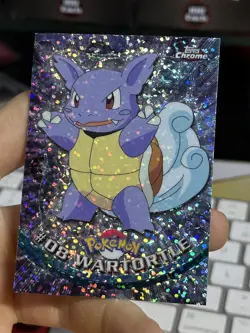 SPARKLE Wartortle #08 Topps Chrome 2000 Series 1 T.V Holo Pokemon Card TCG - Image 4