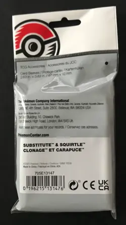 Substitute & Squirtle Sleeves X 65 Holds Pokemon Cards Pokemon Centre 2025 NEW - Image 2