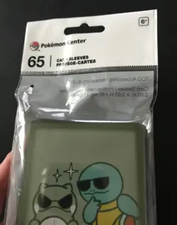 Substitute & Squirtle Sleeves X 65 Holds Pokemon Cards Pokemon Centre 2025 NEW - Image 4