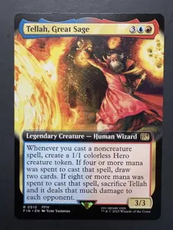 MTG Magic the Gathering x Final Fantasy - Tellah, Great Sage Extended NM In Hand - Image 1