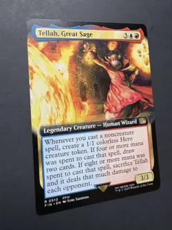 MTG Magic the Gathering x Final Fantasy - Tellah, Great Sage Extended NM In Hand - Image 3