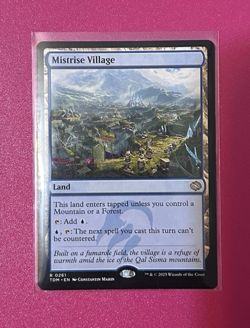 *Mistrise Village* -Tarkir: Dragonstorm (TDM) #261- Near Mint - Regular Rare - - Image 1