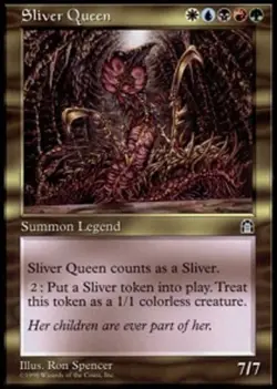 Moderatly Played, English - 1 x MTG Sliver Queen Stronghold - Image 1
