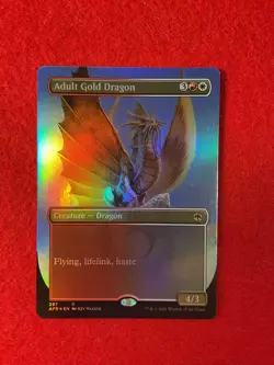 Adult Gold Dragon - FOIL - Adventures in the Forgotten Realms - Magic - MTG - Image 1