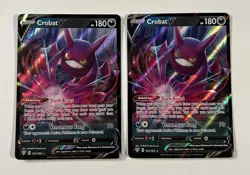 2X Crobat V - 044/072 Ultra Rare Shining Fates NM Pokemon TCG - Image 1