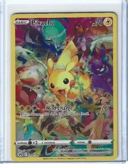 Pikachu #160 Crown Zenith Pokemon TCG - Full Art Secret Rare Holo Near Mint NM - Image 1