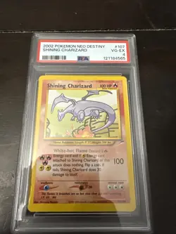 2002 POKEMON NEO DESTINY #107 SHINING CHARIZARD PSA 4 - Image 1