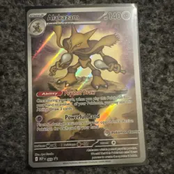 Pokemon TCG Pokemon Center Stamped Alakazam MEG 009 Black Star Promo Near Mint - Image 1