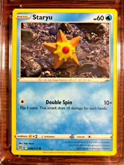 Staryu Regular Common #030 - CGC MINT 9 - 2022 Brilliant Stars - Pokemon TCG - Image 2