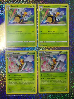 Pokemon TCG Regular Non-Holo Beedrill: XY Rare 5/146; Champions Path 004/073 - Image 1