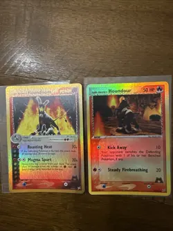 Pokemon TCG Team Magma’s Houndour And Houndoom Reverse Holo Lot; NM - Image 1
