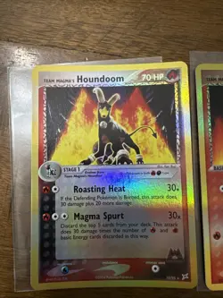Pokemon TCG Team Magma’s Houndour And Houndoom Reverse Holo Lot; NM - Image 2