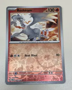 Pokemon- Reshiram 022/142 UC Reverse Holo Stellar Crown NM - Image 1