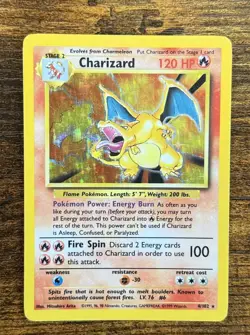 Charizard Holo Base Set 1999 Wotc 4/102 Vintage Rare Pokemon GOOD CONDITION! - Image 1