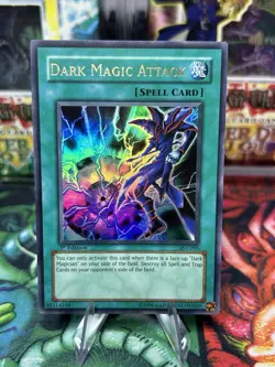Yu-Gi-Oh Dark Magic Attack AST-095 Ultra Rare 1st Edition Near Mint Condition - Image 1