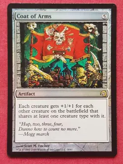 Magic The Gathering PREMIUM DECK SERIES SLIVERS FOIL COAT OF ARMS PDS card MTG - Image 1
