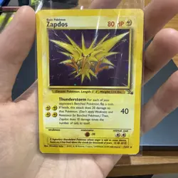 Pokemon TCG Zapdos Fossil Holo Card 15/62 VGC Condition 1999 WOTC Vintage Rare. - Image 5