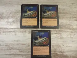 3x Cremate - Invasion - NM/EX - 2x English 1x German - OOP MTG - Image 1