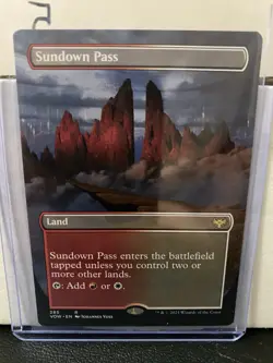 Sundown Pass | MTG Innistrad: Crimson Vow (Borderless) #285 | M/NM - Image 1