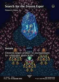 Nature's Claim-Final Fantasy: Through The Ages-Borderless-Foil-47-NM - Image 1