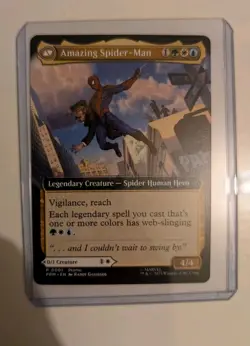 NYCC 2025 MTG Peter Parker / Amazing SPIDER-MAN PROMO Card Magic the Gathering - Image 1