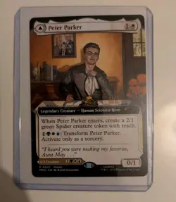 NYCC 2025 MTG Peter Parker / Amazing SPIDER-MAN PROMO Card Magic the Gathering - Image 2