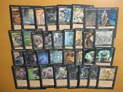 MTG Fallen Empires Complete Set Mostly NM 187 Cards - Image 2