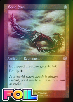 x1 Bone Saw BRO RETRO BRR MTG 7/126 FOIL UNCOMMON M/NM 1x - Image 1