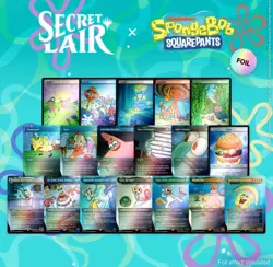 MTG Secret Lair x SpongeBob SquarePants Bundle FOIL Edition - Image 1