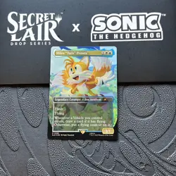 Miles"Tails" Prower #2085 ?? Foil MTG SLD X Sonic Card In Hand Ready To Ship - Image 1