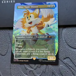 Miles"Tails" Prower #2085 ?? Foil MTG SLD X Sonic Card In Hand Ready To Ship - Image 2