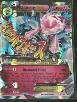 Mega Diancie EX #XY44 Moderately Played XY Promos Holo 2015 Pokemon Card - Image 1