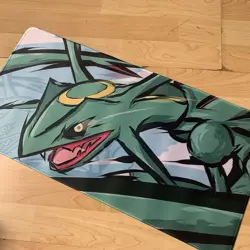 Rayquaza Rubber Playmat Play Mat For Tcg Trading Card Game Pokemon Mouse Pad - Image 1
