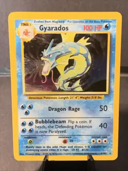 Pokemon TCG Gyarados #006/102 Base Set Unlimited Holo WOTC VTG 1999 - Image 1