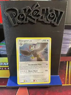 Pokemon Staraptor Holo Rare 16/130 Diamond & Pearl Base Set Lightly Played - Image 1