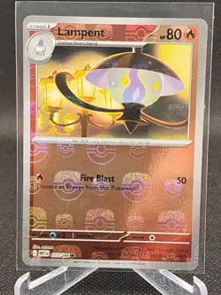 Lampent 017/086 - Master Ball Pattern Holo - SV10.5 White Flare - Pokemon TCG - Image 1