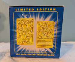 Pokemon Mewtwo 23K Gold Plated Card Burger King 1999 Factory Seald - Image 5