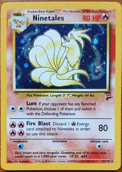 Pokemon TCG Ninetales #13 Base Set 2 Near Mint Condition Holo - Image 1