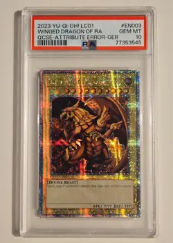 2023 Yu-Gi-Oh! LC01-EN003 Winged Dragon Of Ra QCSR PSA 10 QCR 25th Anniversary - Image 1