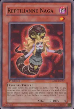 Yugioh Reptilianne Naga #ABPF-EN017 Absolute Powerforce 1st Edition - Image 1