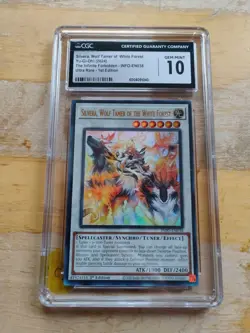 Yu-Gi-Oh TCG Silvera, Wolf Tamer of The White Forest 1st Ed. INFO-EN038 CGC 10 - Image 1