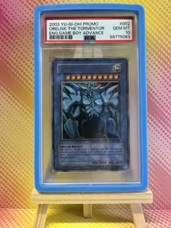 Obelisk The Tormentor 2003 Yu-Gi-Oh Game Boy Promo #002 PSA 10 - Image 1