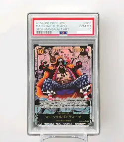 PSA10 One Piece Card Marshall D Teach Manga Alt Art SR-SP [OP09-093] Japan - Image 1