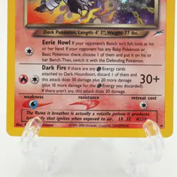 Dark Houndoom 7/105 Vintage Neo Destiny Holo Pokemon TCG Card 2002 Moderate MP - Image 3